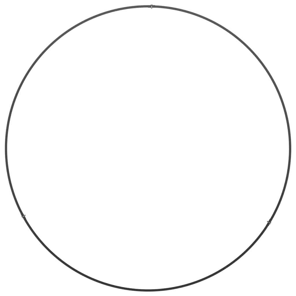 Garten 5 pcs Schwarz 80 x 80 x 20 cm Stahl